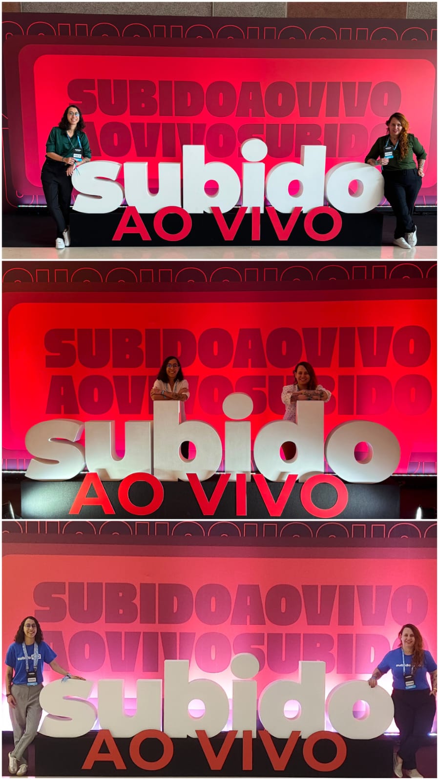 Equipe da Uai Só Performance no evento Subido Ao Vivo